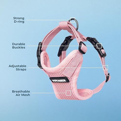 Miniatura 4 de Best Pet Supplies Voyager - Arnés para mascotas seguro y estilo de meter desde las patas, de malla para todo tipo de clima, ajustable para gatos y