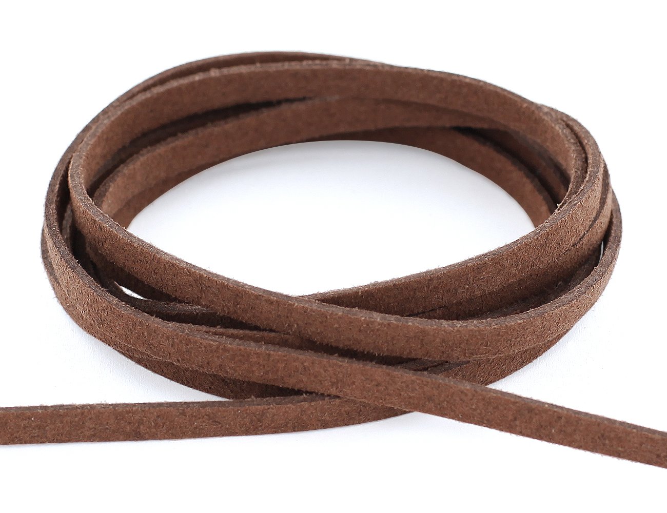 AURORIS Wildlederimitat Band – 5x1,5 Mm, 10 M Hellbraun, Für Basteln & Schmuck
