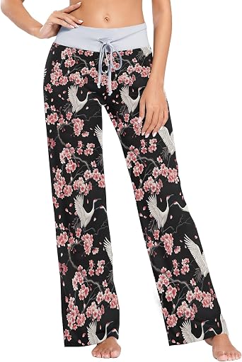 Womens Pajama Pants Casual Lounge Yoga Sweatpants Print Sleep Pants Pj Bottoms