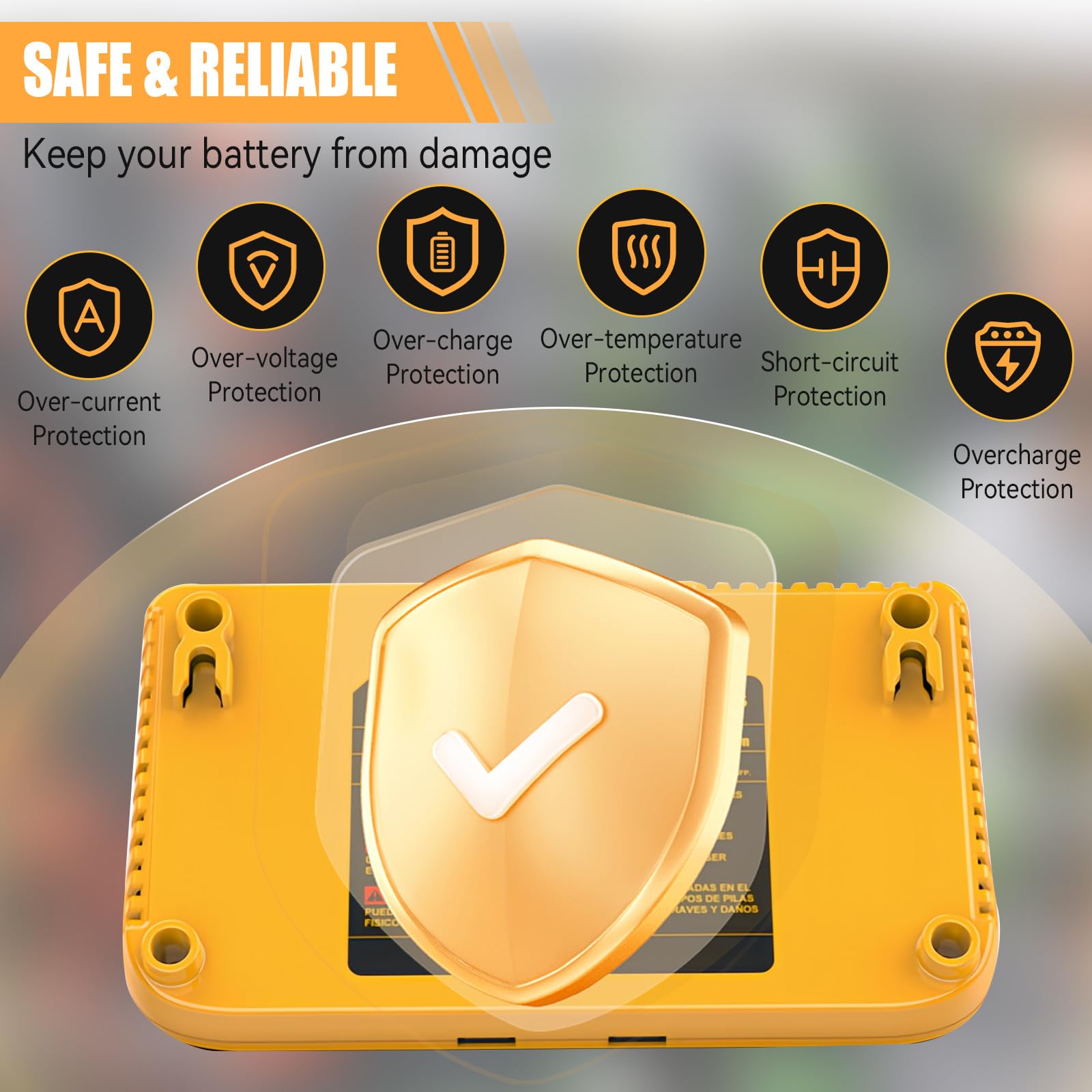 Caricabatterie a doppia porta per batterie Dewalt 12 V/20 V, caricabatterie rapido compatibile con batterie al litio serie DCB