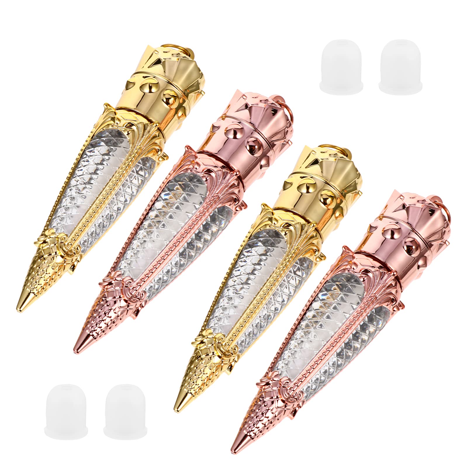 Tubo de Brillo de Labios Vacío 5ml Plástico, Set de 10 Piezas | Diseño Mini Compacto en Forma de Rábano, Rellenable para Uso Diario y DIY