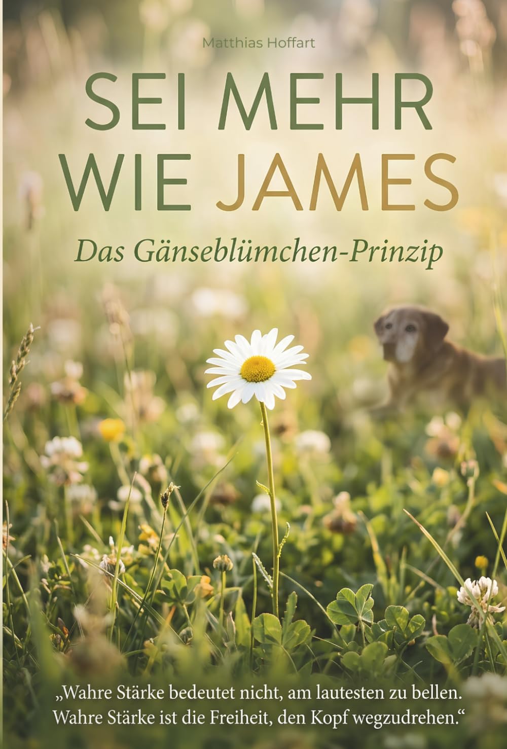 Sei mehr wie James: „Wahre Stärke bedeutet nicht, am lautesten zu bellen. Wahre Stärke ist die Freiheit, den Kopf wegzudrehen.“
