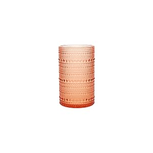 FORTESSA Orbetto Outdoor Hobnail Plastic Drinkware 13 Ounce Iced Beverage Cocktail Glass Set of 4 Break-Resistant Acrylic Drinkware
