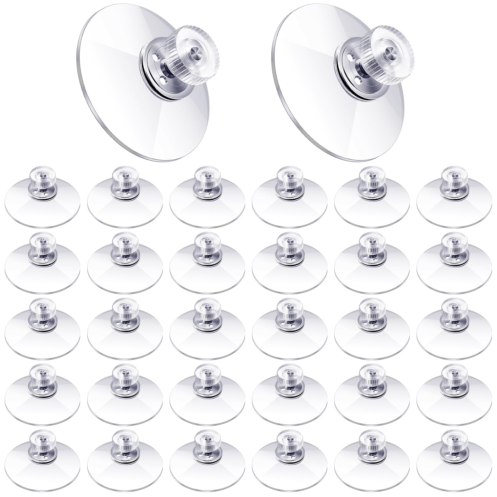 30 okrągłych przyssawek z tworzywa sztucznego 50mm przyssawki z nakrętką śrubową mocne PVC uchwyt na gwint ssący klej do szkła tkanina cień samochód ściana drzwi okna