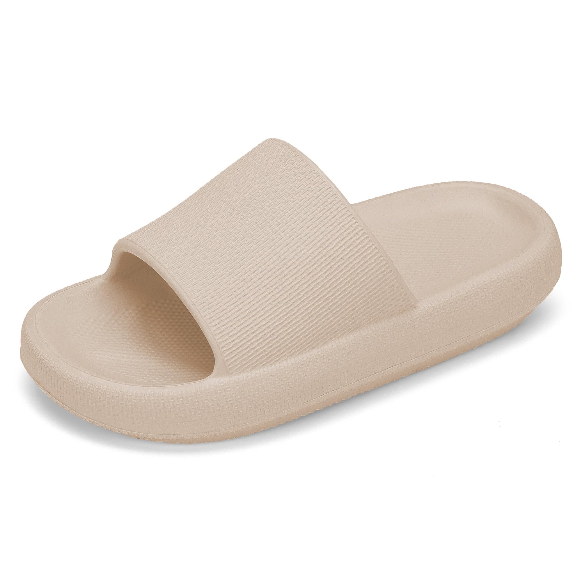 Boys and Girls Cloud Wide Slides for Kids – Non-Slip Summer Slippers Lightweight Beach, Pool, and Indoor Shower Sandals