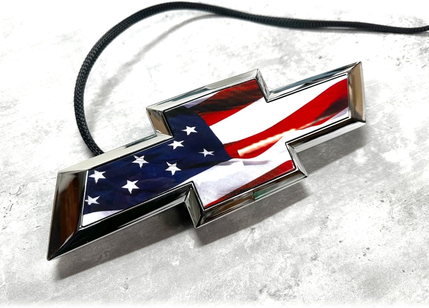 2014–2015 Silverado 1500 Grille Emblem Chrome USA Flag LED Lighted Badge