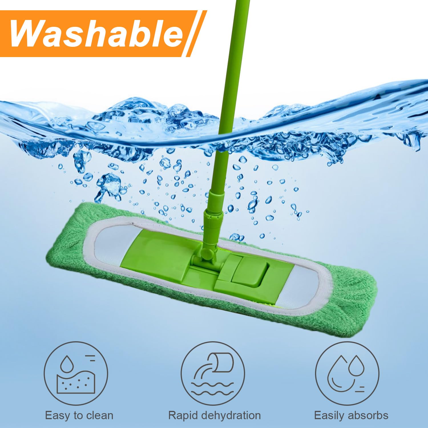 Wiederverwendbare Wischpads Für Swiffer - 4er Pack Waschbare Wischtücher