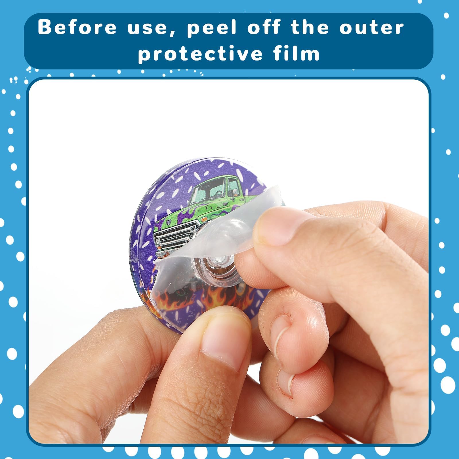 SCIONE 24 Pack Monster Truck Party Bag Fillers for Kids,Mini Pass the Parcel Prizes - Image 4