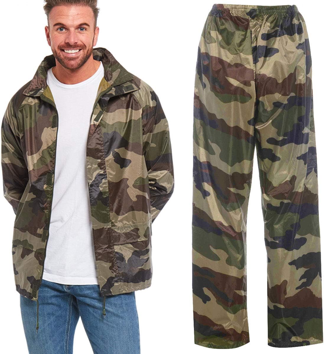 Arctic Storm Men's Waterproof Rain Suit Jacket & Trousers Set