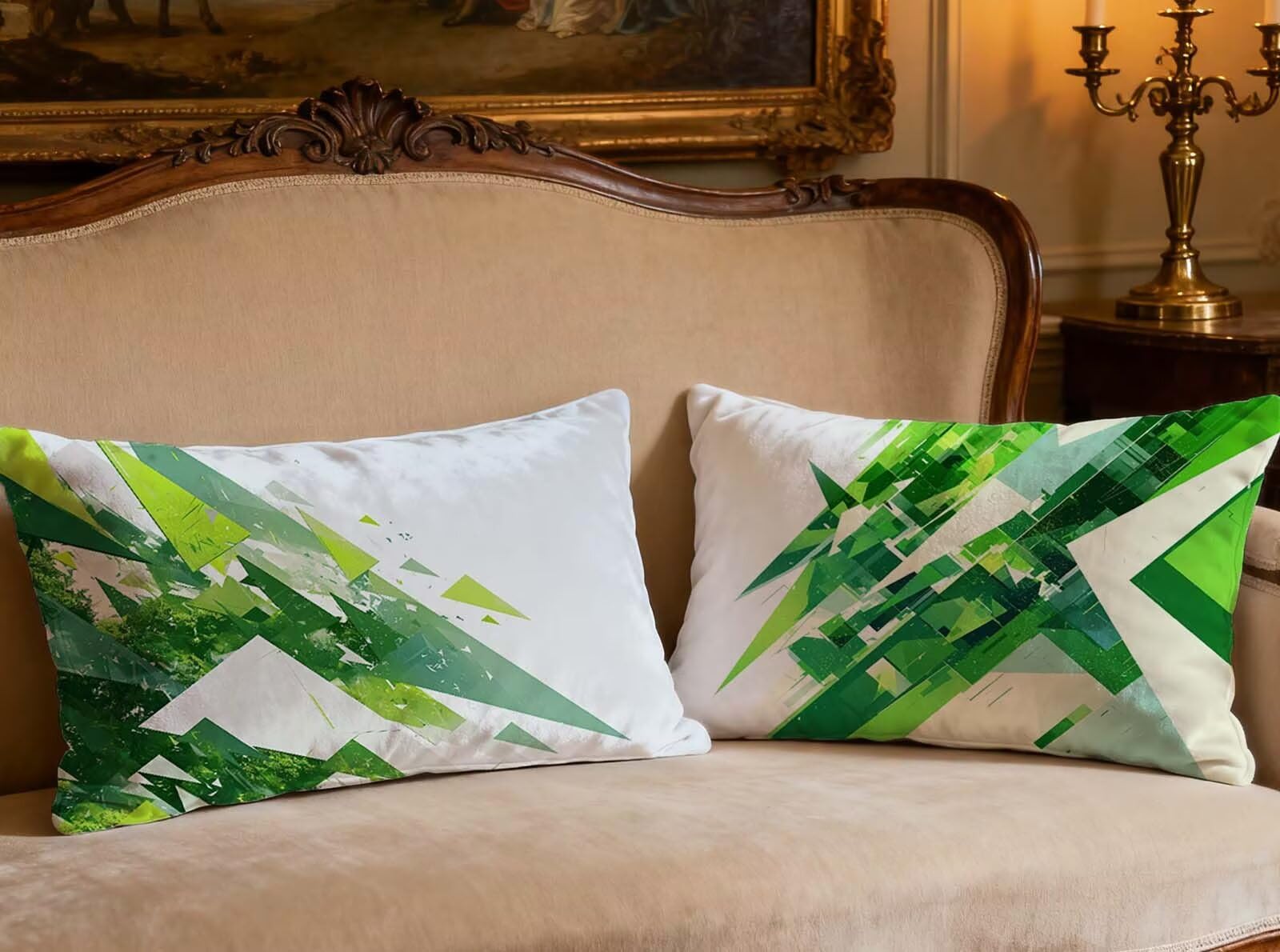 Taie Oreiller Blanc Velours Prestige 40x60 Rectangulaire Collection Déco 2026 O-498B