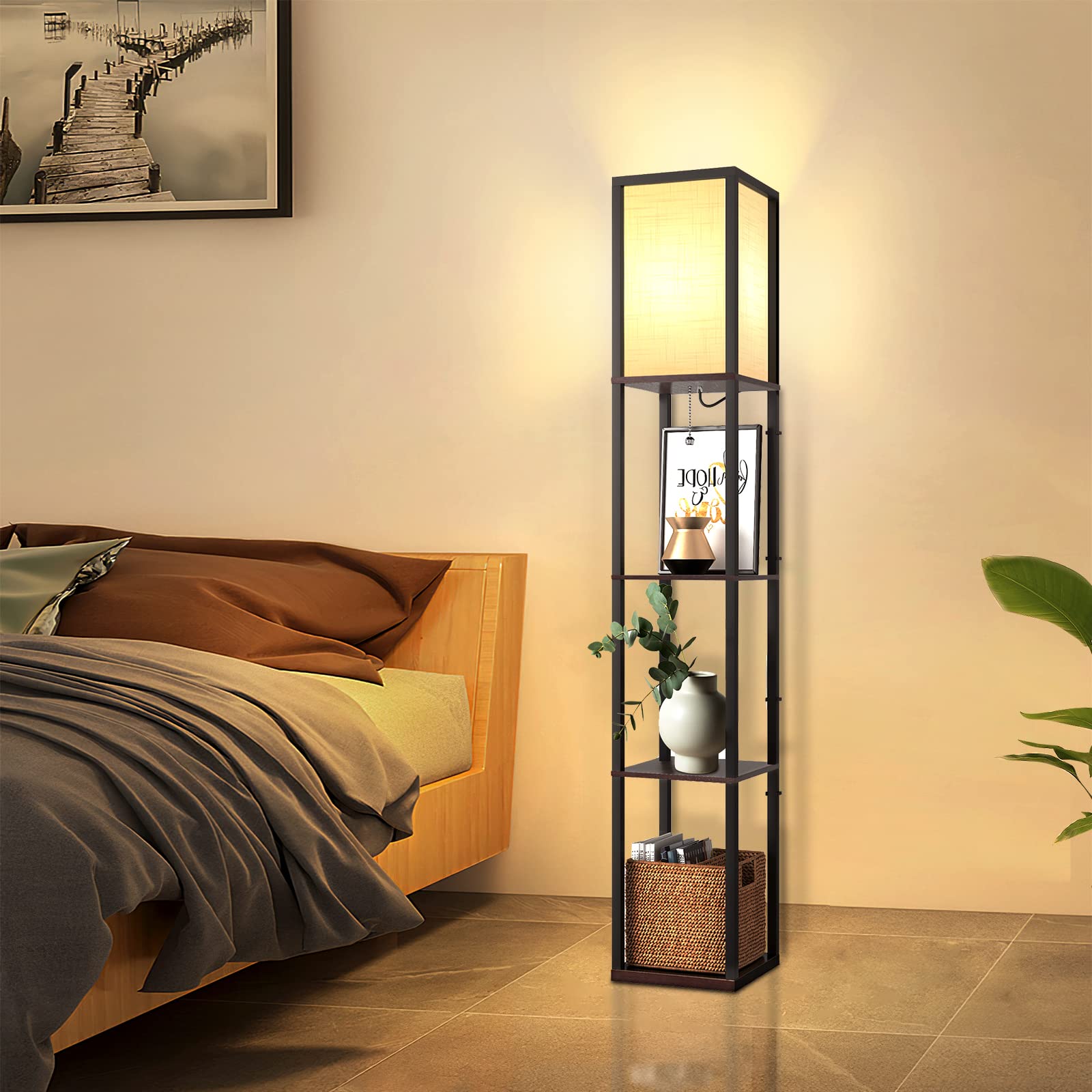 Vloerlamp Nature Art Massief Longan Hout 175cm online bestellen / Ventura Design - Ventura Design