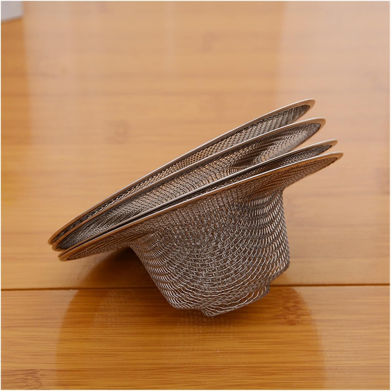 2-5Pcs Stainless Steel Bathroom Drain Filter Net Screening Sink Drain Strainer Shower Hair Catchers Stoppers Kitchen Accessories(4pcs y,9CM)
