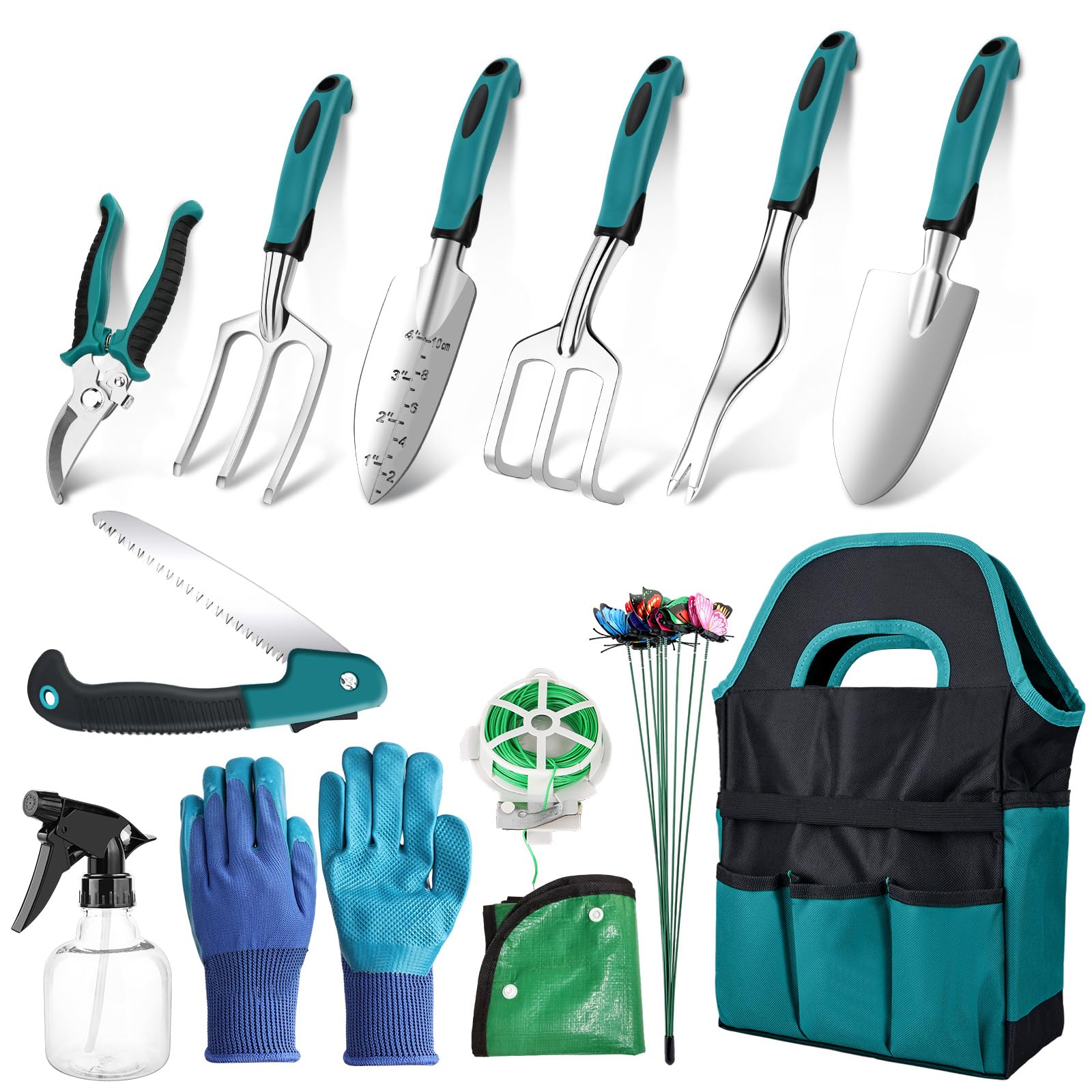 Attrezzi da giardino, 22 pezzi attrezzi da giardinaggio