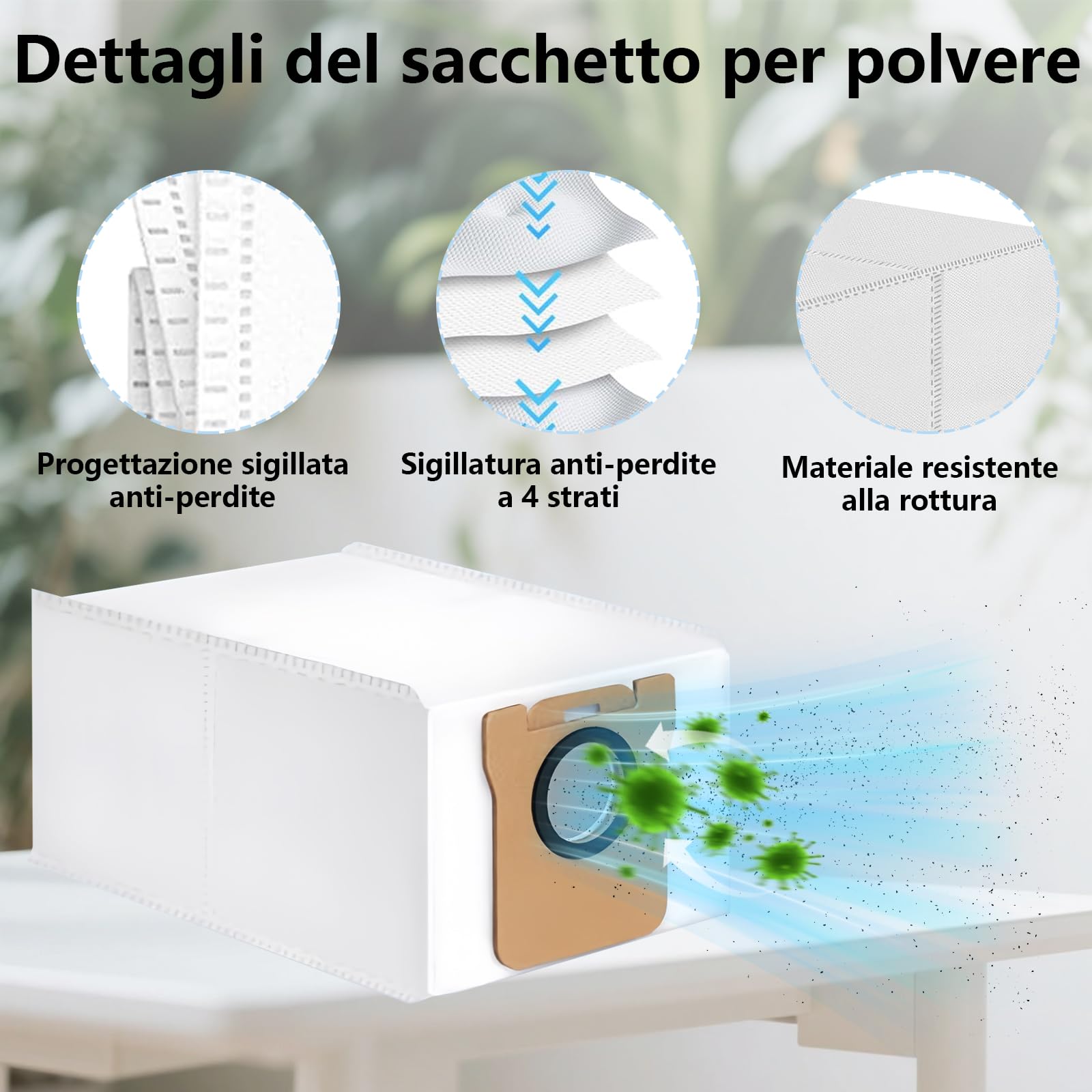 19 Pezzi Accessori per Xiaomi X20 Max/X20 Pro Aspiratore, 1 Spazzola Principale, 4 Filtri, 4 Asciugamani, 6 Sacchi di Polvere, 7 Spazzole Laterali, per Xiaomi X20 Max, X20 Pro Accessori