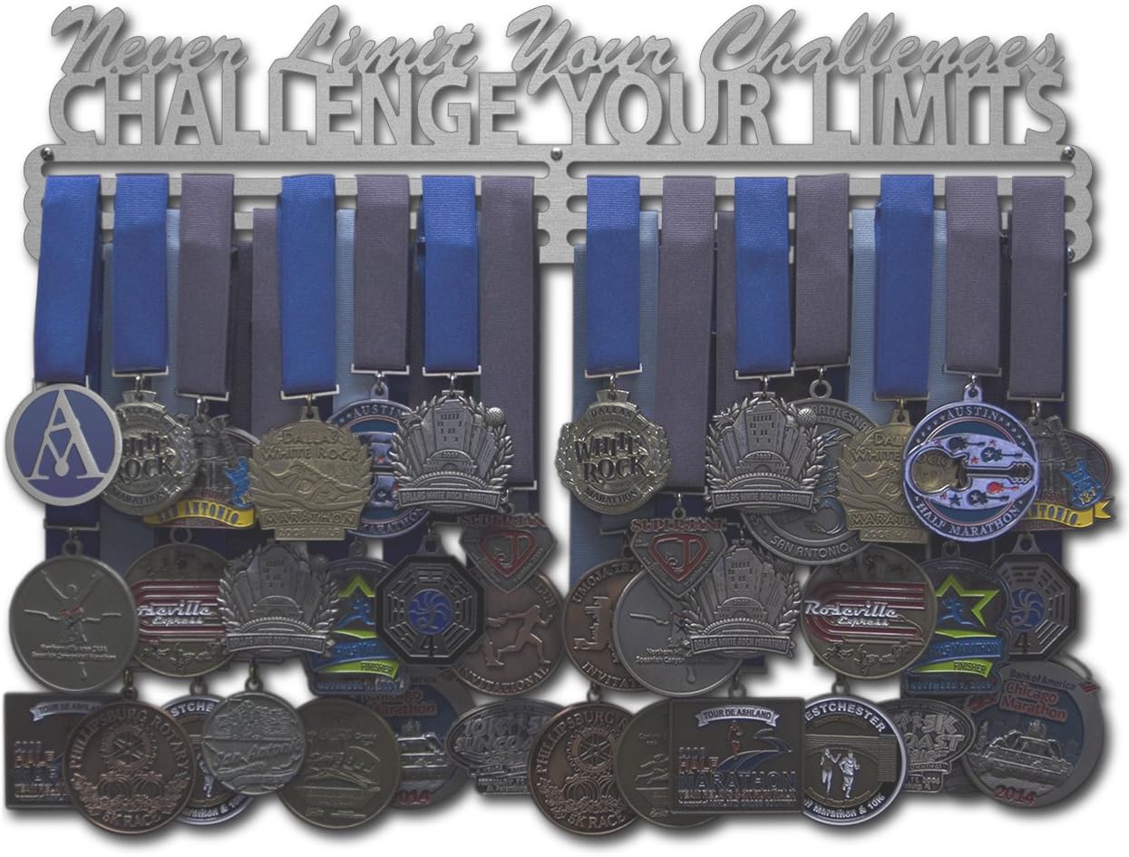 Allied Medal Hangers - Challenge Your Limits - Multiple Size Options Available - Medal Award Holder Display Hanger Rack