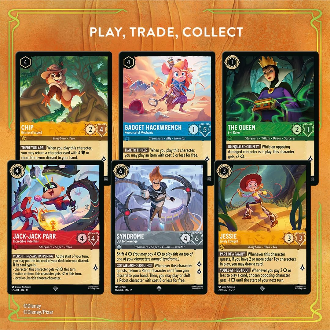 Ravensburger Disney Lorcana TCG: Wilds Unknown Illumineer's Trove for Ages 8 and Up - Secure Card Storage - Includes 8 Booster Packs, Damage Counter Dice, Card Dividers - Original Disney Artwork