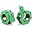 AbraFit 2 Olympic Barbell Clamps - Solid ABS Locking Barbell Collars with Quick Release - for Professional Training Strong Lifts and Olympic Training- Set of 2 (Green)