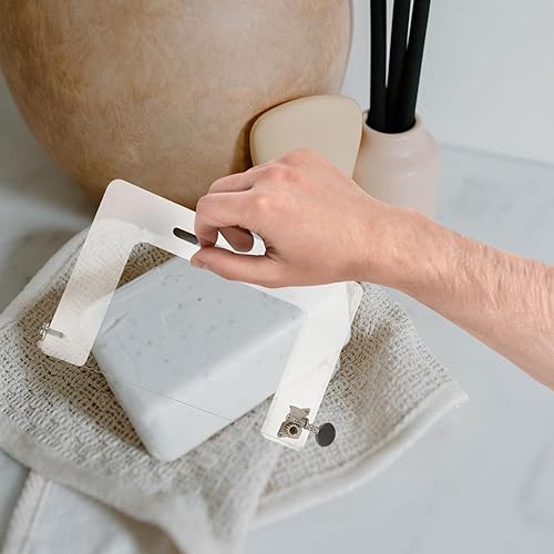 Miniatura 7 de EXCEART Cortador de jabón acrílico, cortador de jabón de empuje, cortador de jabón de alambre para hacer jabón, molde de jabón hecho a mano