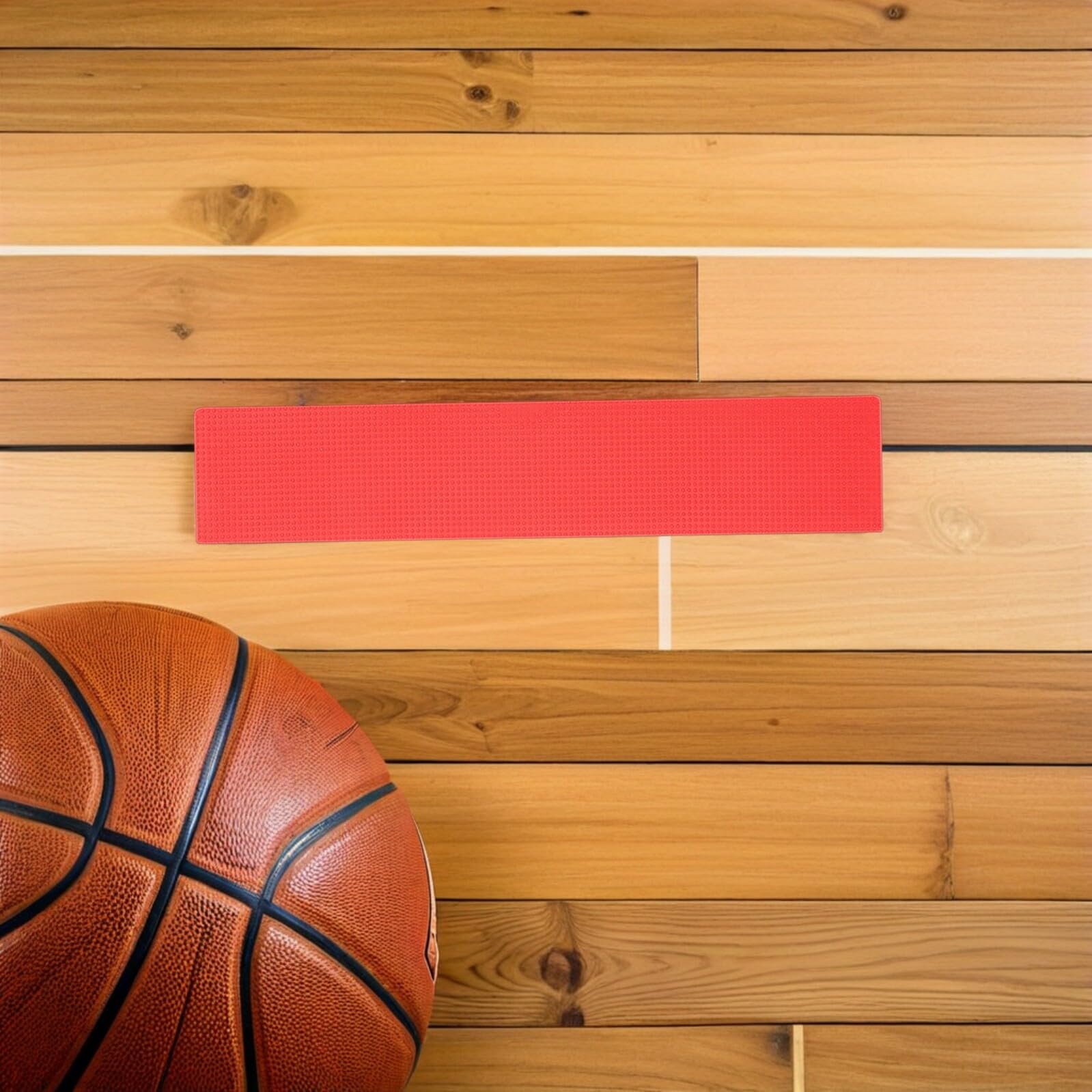 CHILDWEET 12 Sztuk Prostokątne Maty Do Znakowania Boisk Antypoślizgowe Znaczniki Granic Do Piłki Nożnej i Tenisa Czerwone Oznaczenia Linii Sportowe Trwałe Markery Boiskach Wewnętrznych i