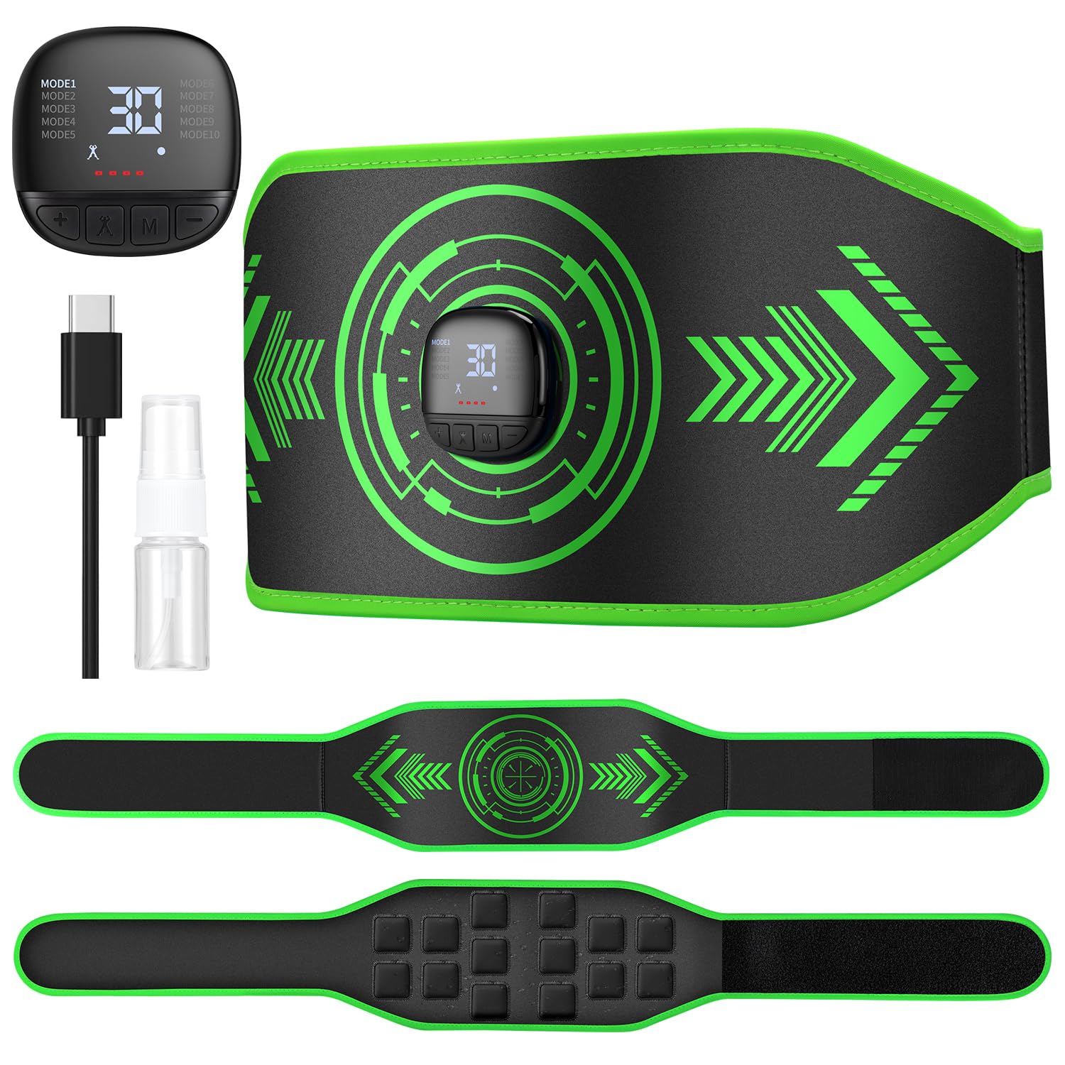 Amazon.co.jp: AQielev EMS 腹筋ベルト【2025腹筋強化最適解・消費