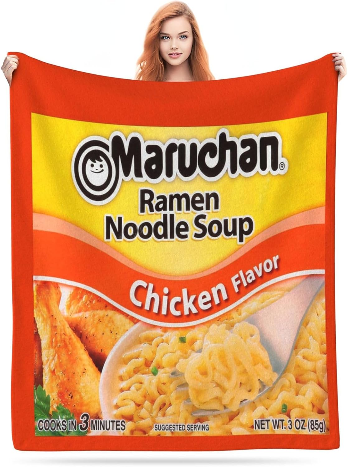 Ramen Throw Blanket 40"x50" Instant Ramen Noodle Soup