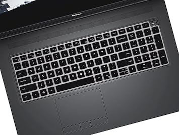 Keyboard Cover for 15.6" Dell Latitude 5520 5530 5540 5550 5531 3550 3540 & Precision 3560 3570 3580 3590 3561 3571 3581 3591 Laptop, Dell Latitude 5520 5530 5540 5550 Keyboard Skin Protector - Black