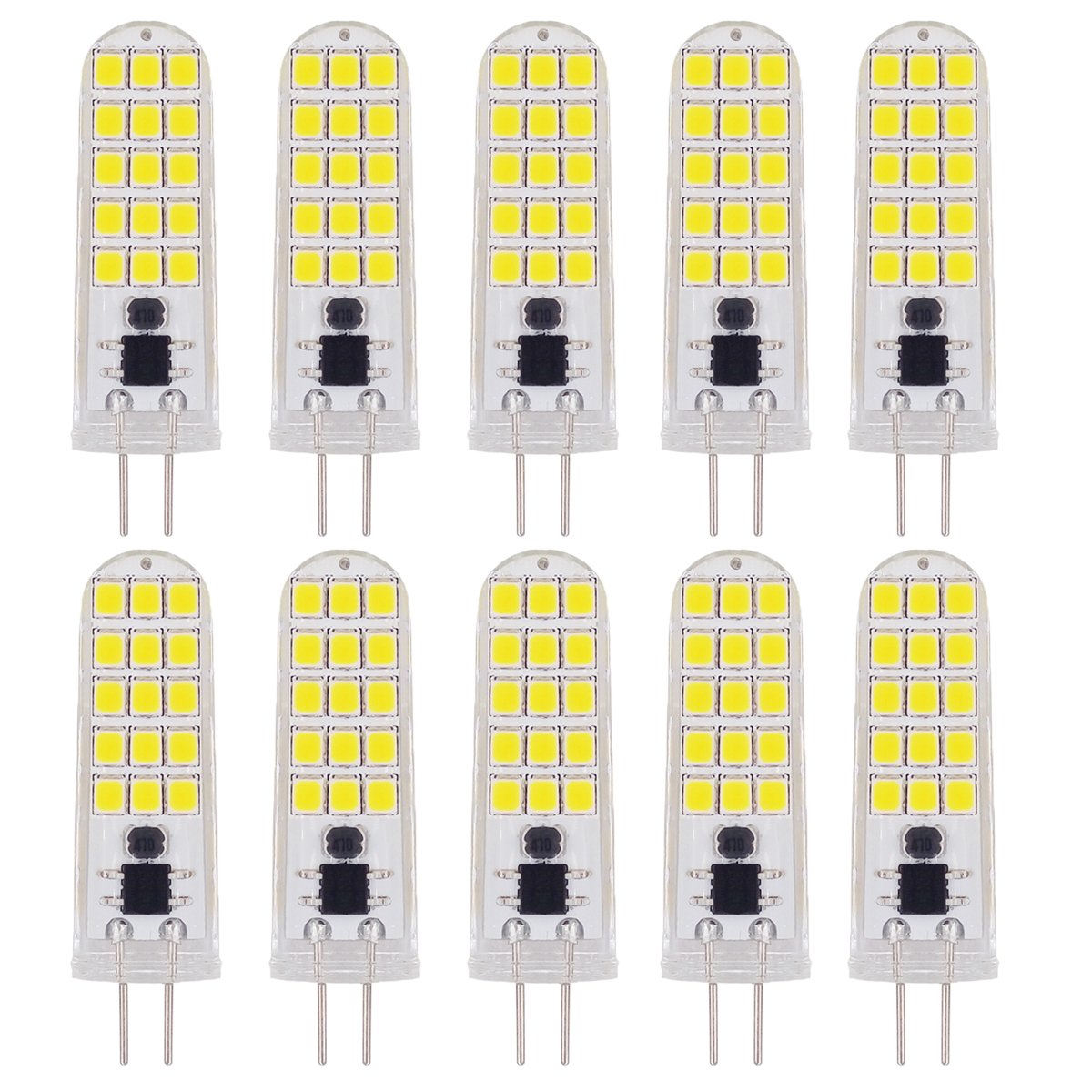 12 Volt LED Light Bulb - 1.5 Watt 180 Lumens Warm White LED Bulb Base, Corn COB LED Light in Boat RV Marine Interior Fixtures, Replacement Halogen G4 C14 Bulb 30pcs 2835 SMD DC 12V, 10-Pack