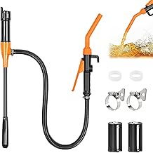 Herbst Electric Transfer Pump, Canister Pump with Hose, Portable Fuel Pump, Battery Fuel Transfer Pump (Without Battery), Petrol Pump - 2.4 GPM for Car, Motorcycle, Petrol, Diesel Fuels