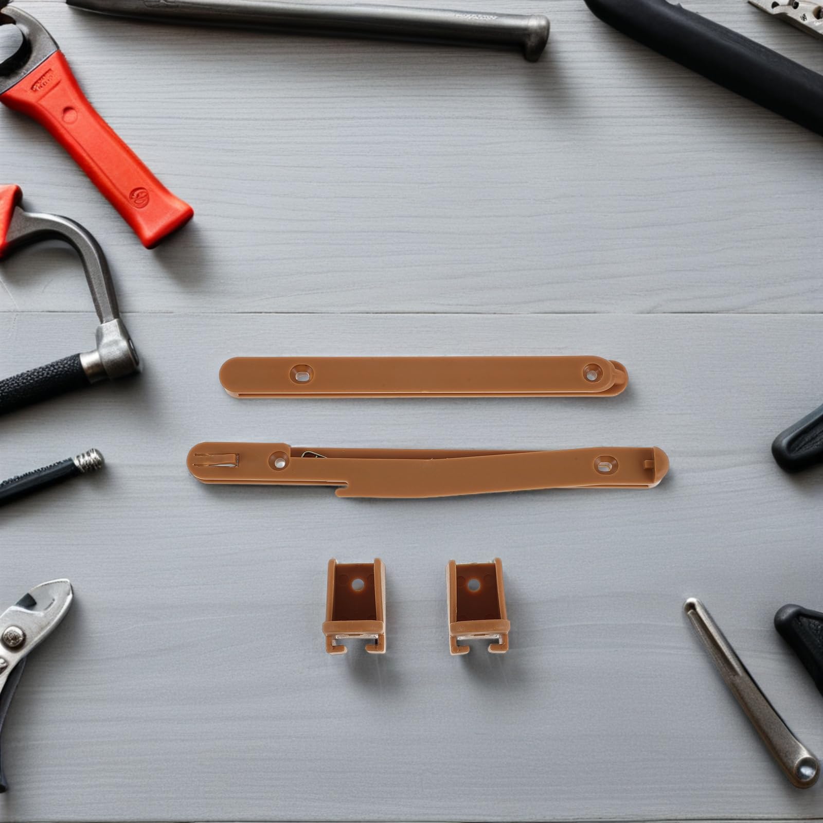 Kit de Conexión y Conexión Fuerte con Unión Adaptable de Riel de Plástico para Cuna y Gabinetes para Proyectos de Bricolaje y Muebles