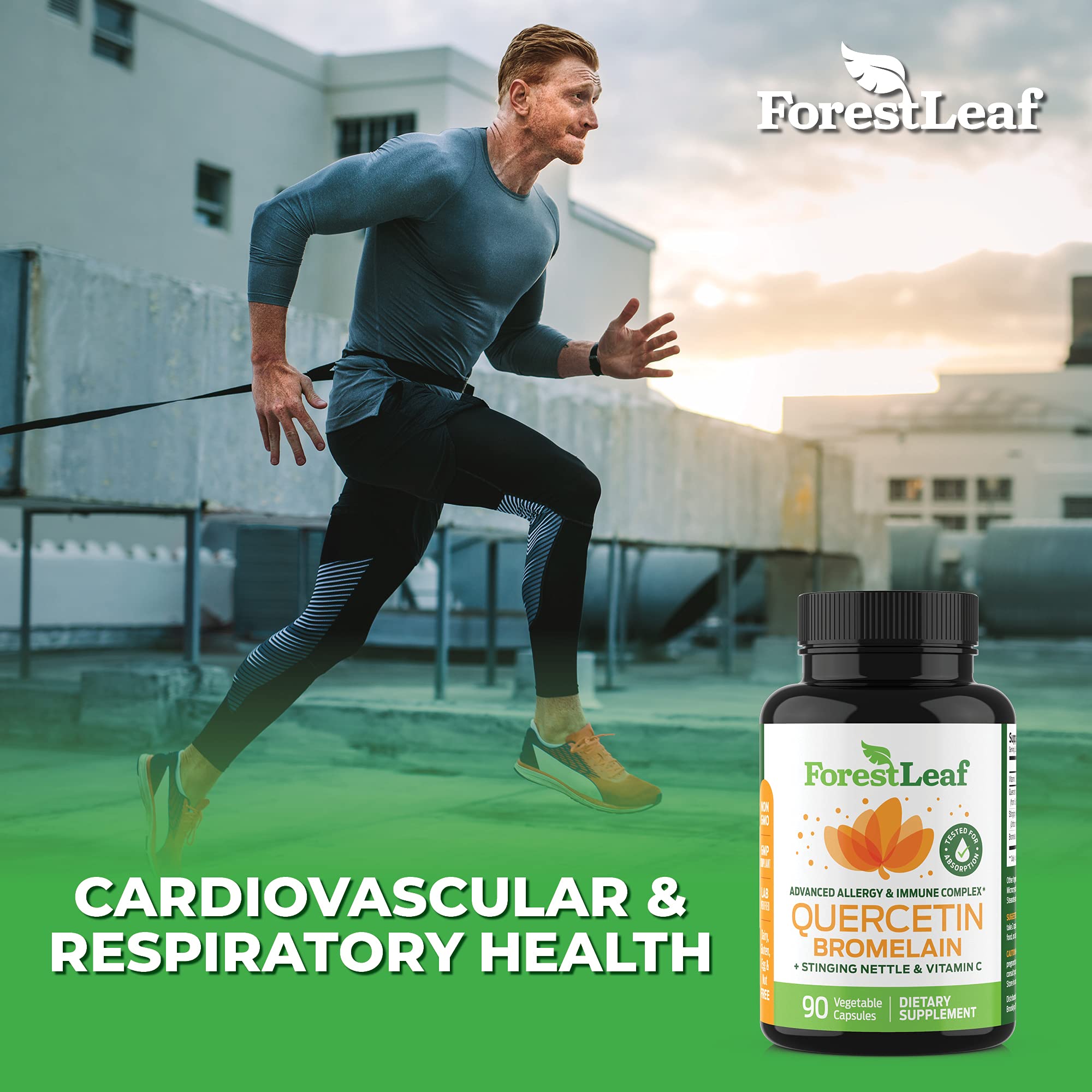 Quercetin 500mg with Bromelain, Vitamin C and Stinging Nettle