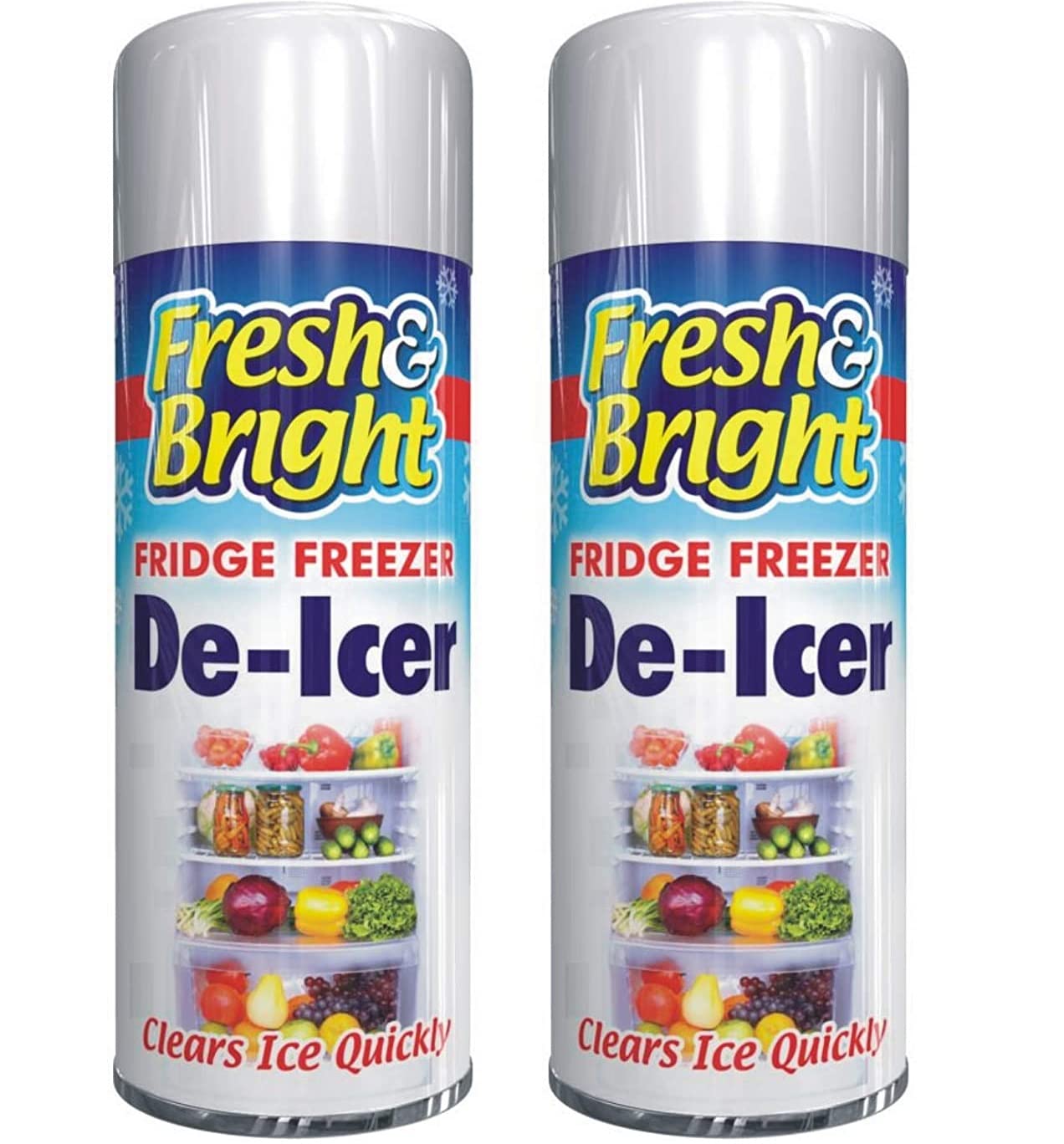 Fridge Freezer De-Icer Spray 200ml Quick Ice Remover Anti-Bacterial Deicer Spray UK (2X De-Icer Spray 200ml)