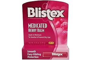 Blitex Medicated Lip Balm Formulated to Heal Dry, Chapped Lips with SPF 15, 12 Pack