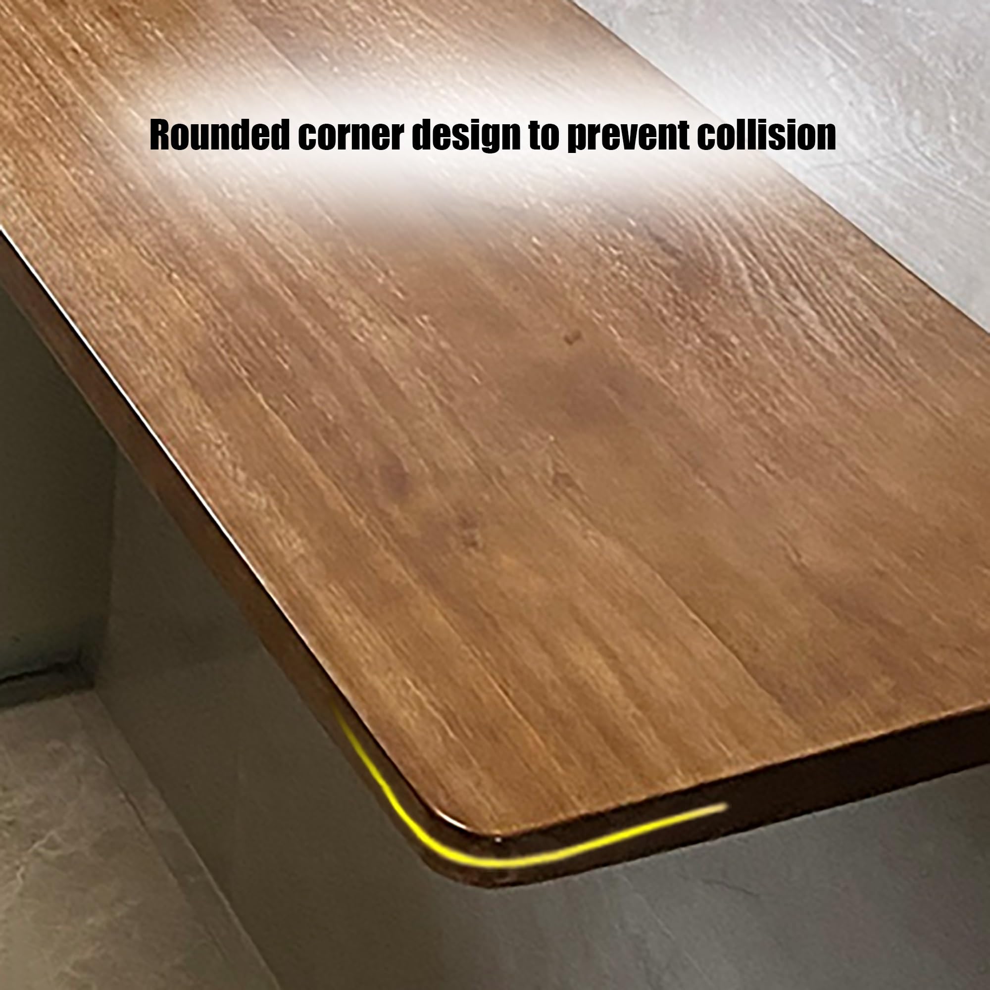 Scrivania pieghevole da parete in legno massello, per piccoli spazi, con banco da lavoro pieghevole per garage, cucina e sala da pranzo (100 x 35 cm)