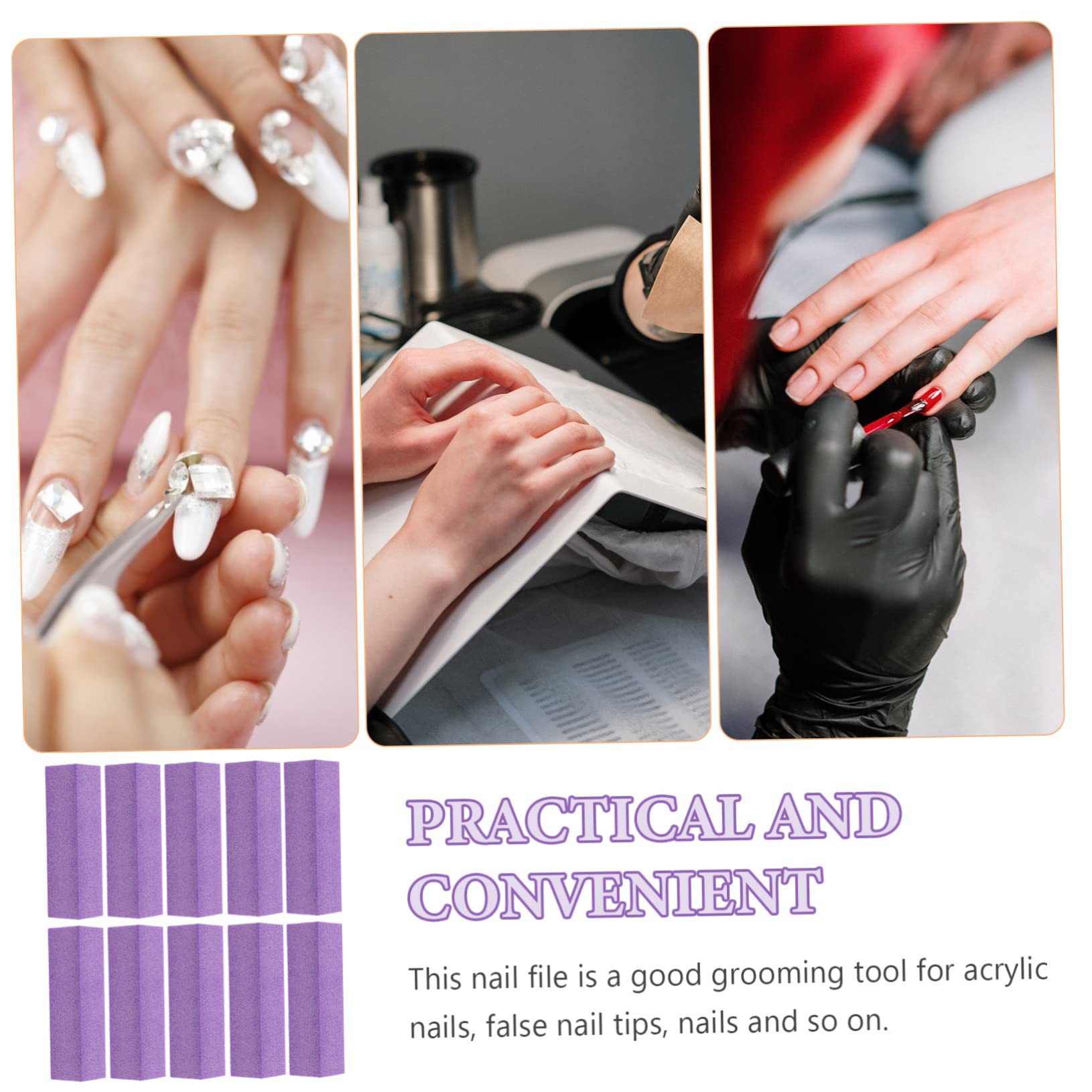 Healeved 40piezas Bloques De Pulido De Uñas De Lados Para Manicura y Pedicura Limas De Uñas Esponjadas Herramienta Práctica Para Manicura Profesional