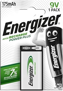 Energizer MAX - Pila 9V Alcalinas (Paquete de 1) - Baterías de 9 Voltios - para Detector de Humo/monóxido de Carbono, electrónica y Audio - Construcción 100% a Prueba de Fugas - 5 años de Vida útil