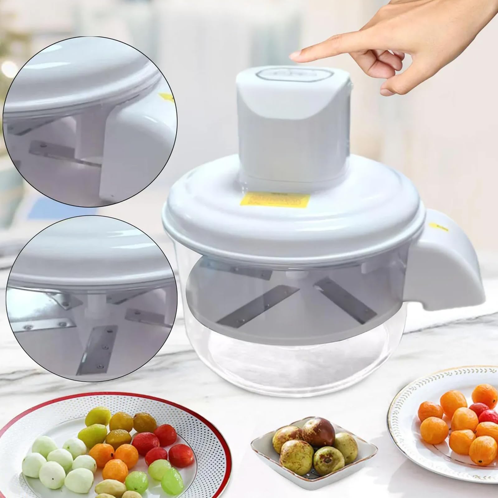 Strumento Portatile per sbucciare l ' Aglio Design in Acciaio Inossidabile per Uso Alimentare per Cucinare all ' Aperto Riunioni Famiglia Pelapatate con Motore Senza spazzole