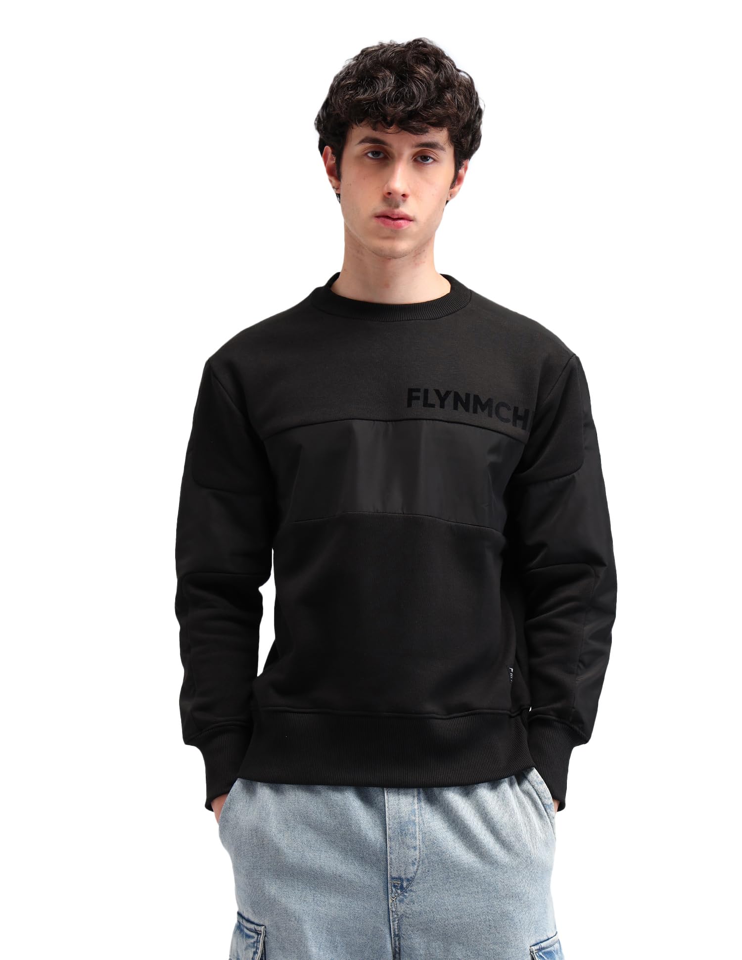 flying machine Men's Relaxed Fit Sweatshirt| Solid-picture-19