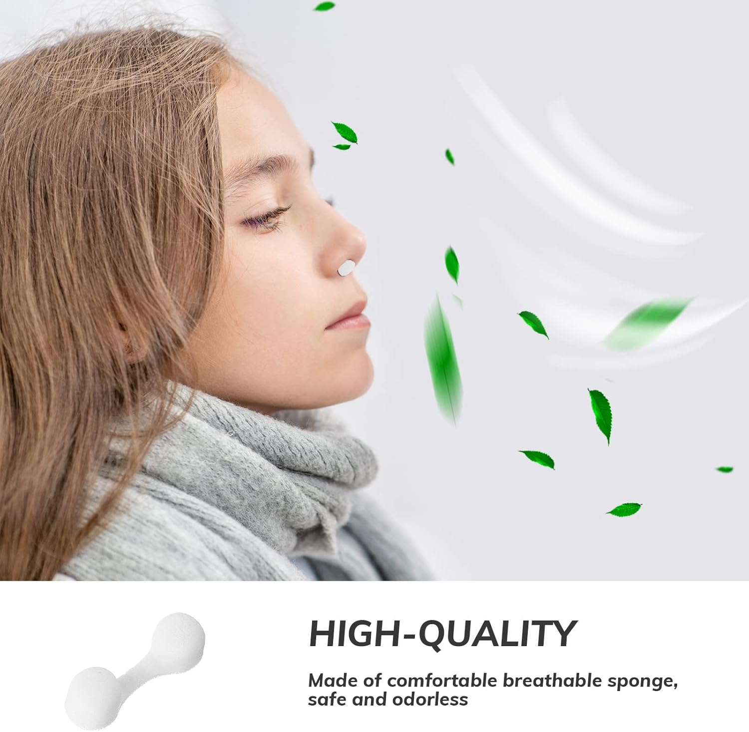 Tondiamo 150 Pcs Nose Plug Filter Bulk Sponge Nostril Nose Dust Filters for Spray Tanning Welding Dust Allergies