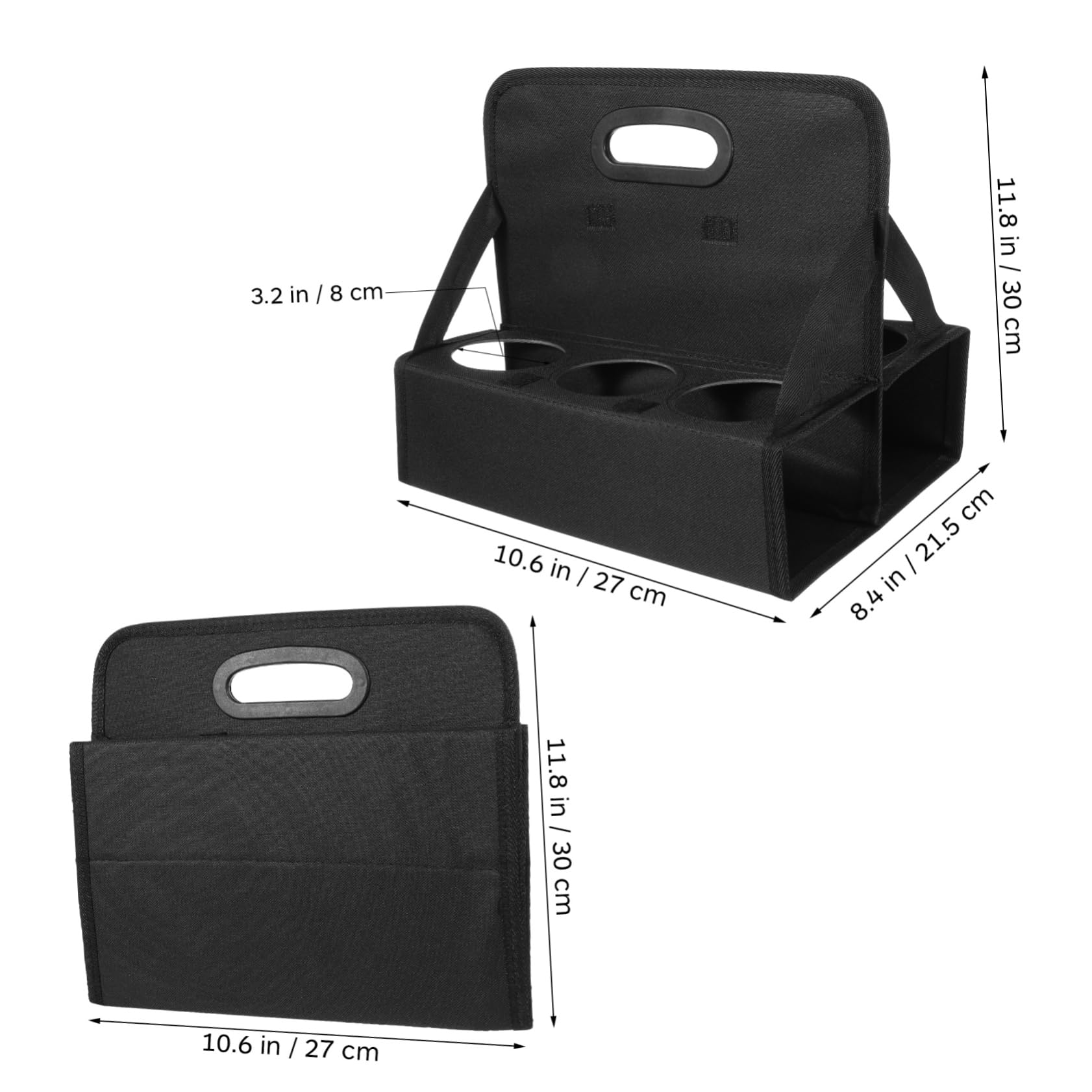 PRETYZOOM Foldable Coffee Cup Carrier Bag with Handle Portable Reusable Drink Caddy for Takeout Beverages Stylish Sturdy Cup Holder with Ample Capacity for Multiple Drinks