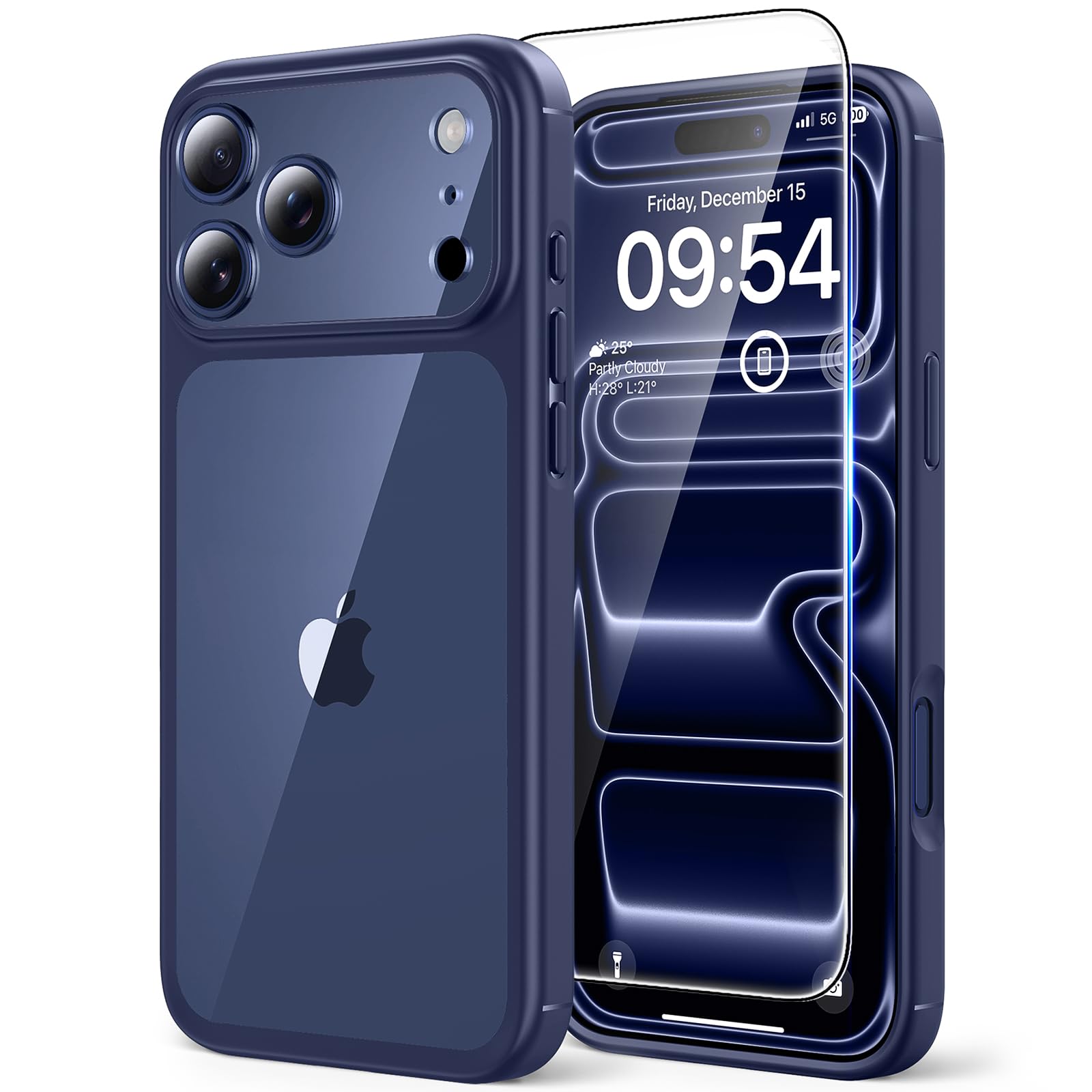 TAURI Funda para iPhone 13/iPhone 14, Compatible con MagSafe [No amarillea] con Vidrio Templado, Carcasa Nueva para iPhone 13/iPhone 14,Funda Ultra Fina antichoque - Transparente — view 172
