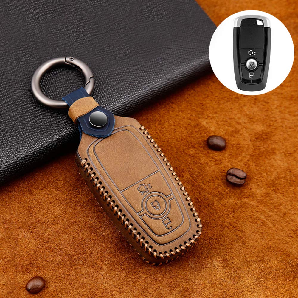 Kwnobile Autoschlüssel Hülle Für Ford - Schwarz Gold Design Mit 4 Tasten