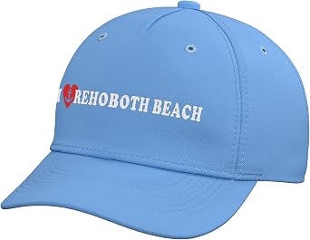 I Love Rehoboth Beach Adjustable Baseball Hat