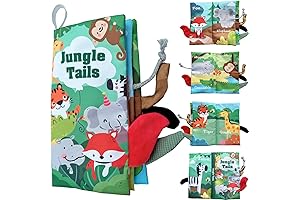 Montessori Books For Babies 0-6 Months- Baby Toys For Sensory Development
