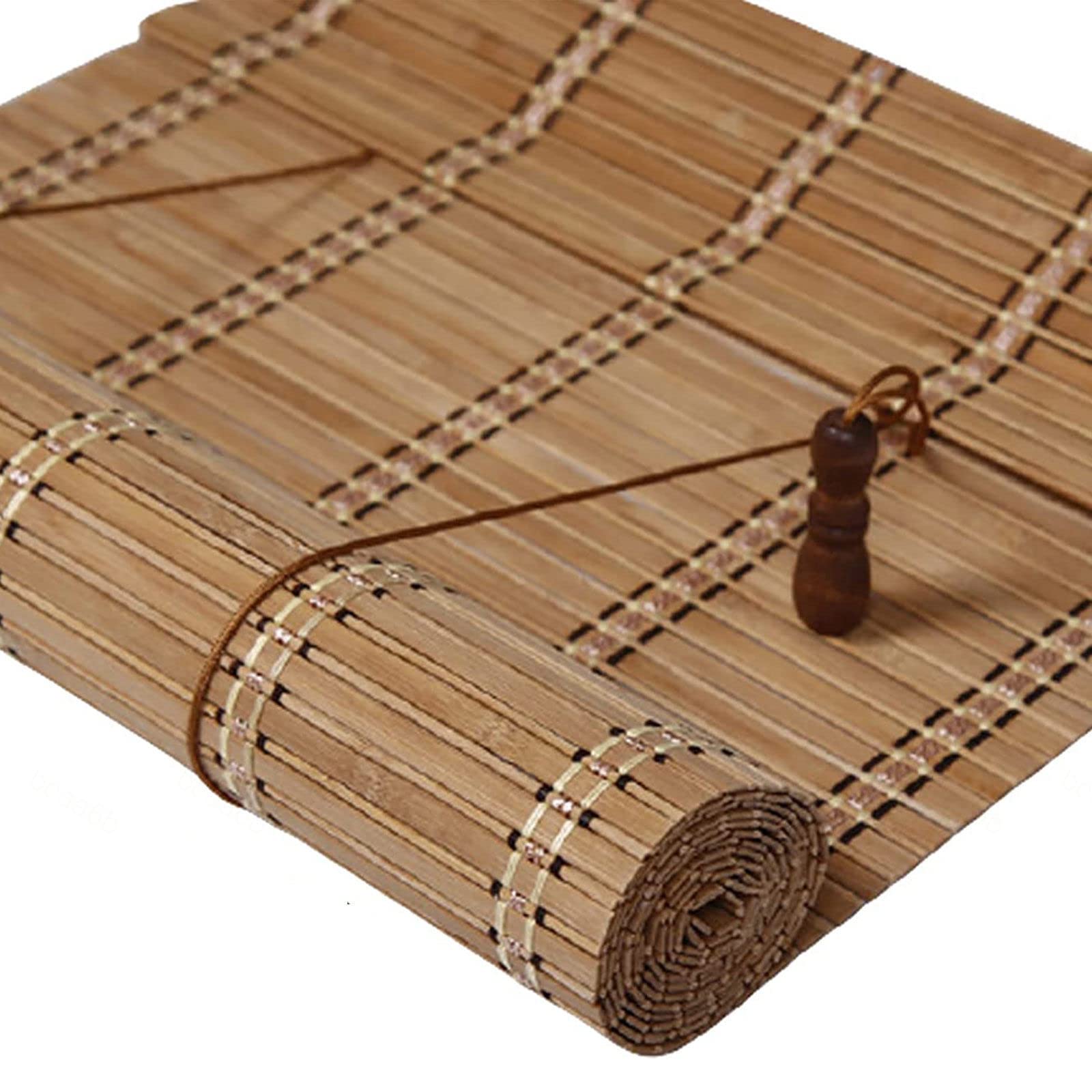 Amazon.de: Bambusrollo Aussenbereich,Rollo Bambus 50cm 60cm 70cm 80cm 90cm  100cm 120cm,Sonnenschutz Rolllden Fr Fenster,Sichtschutz/Blickdicht  Vorhang,Raffrollos,Jalousien Mit Heber,WH-60x91cm/23.5x35.8in