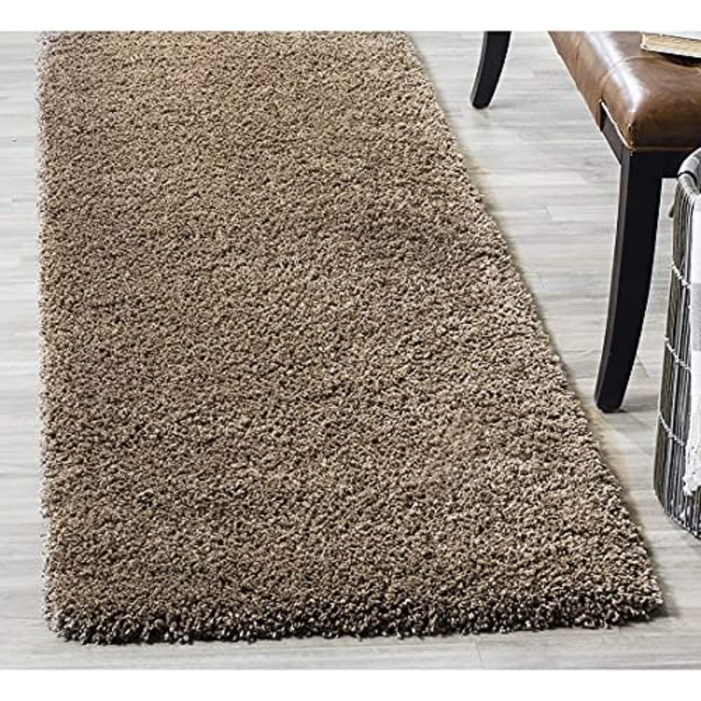 Banchmark Home Furnishings Shaggy Carpet for Floor, Anti Slip Rugs for Living Room Bedroom, Hall, Bedside Runner for Bedroom, (2x6 Feet, Taupe) (B082867BR8) Amazon Price History, Amazon Price Tracker