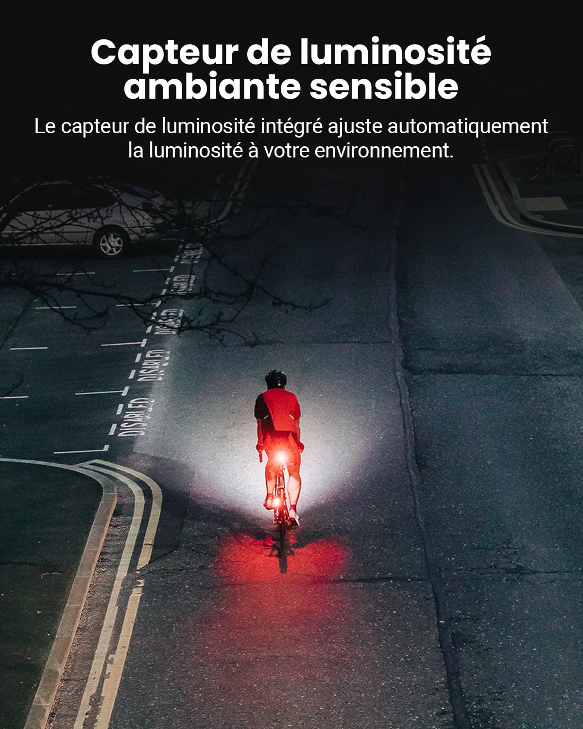 Feux arrière de vélo Rechargeables USB C Magicshine SEEMEE 200 V3.0, Puissance maximale de 200 lumens, visibilité à 360°, capteur de freinage Intelligent, Feux arrière de vélo étanches IPX6
