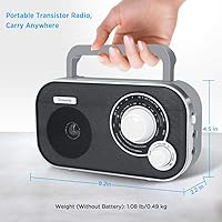 Vista 6 de DreamSky Radio AM FM + reloj despertador de madera