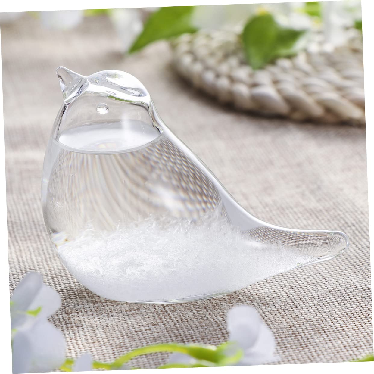 HOMSFOU 2st Glas Für Tischplatte Geschenk Schreibtischaufsatz Barometerglas Wettervorhersage Vogeldekor Auf Dem Tisch Sturmglas Sturmbarometer Wetterglas Wetterflasche Der Vogel