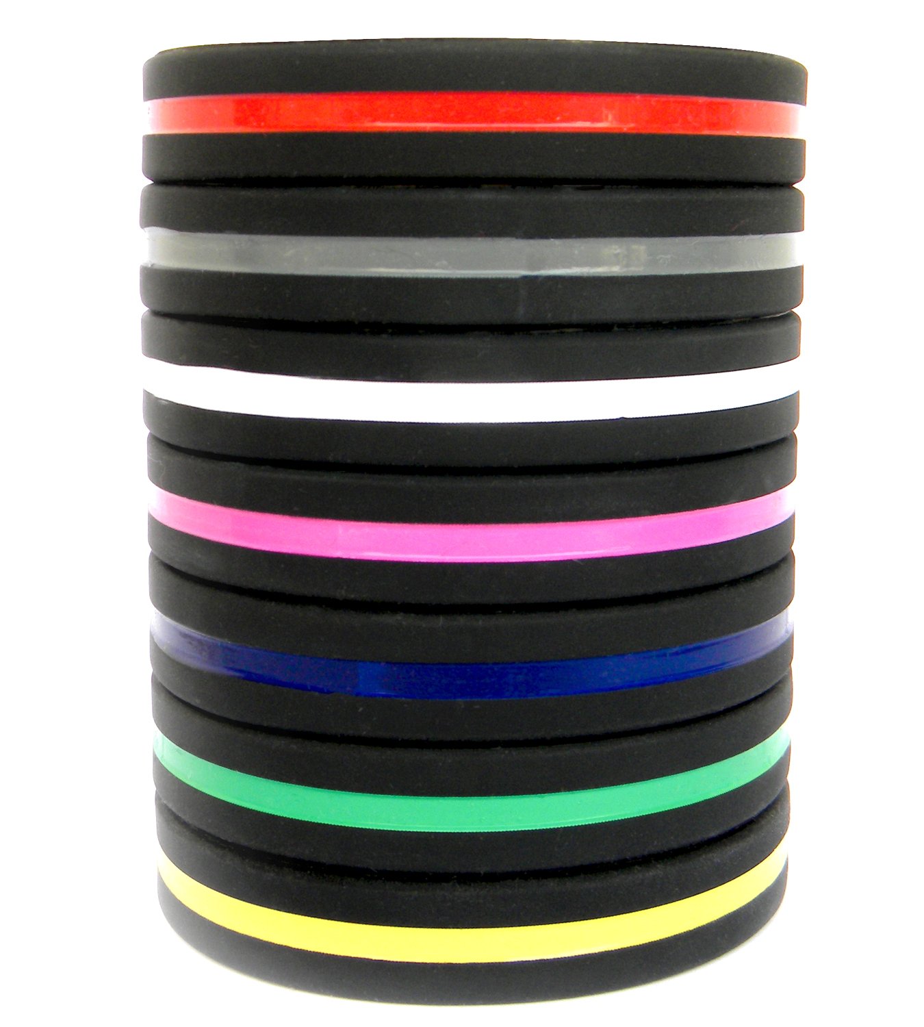 Solza Silikonarmbänder Gummi-Armbänder - Lustige motivierende Armbänder für Kinder und Erwachsene