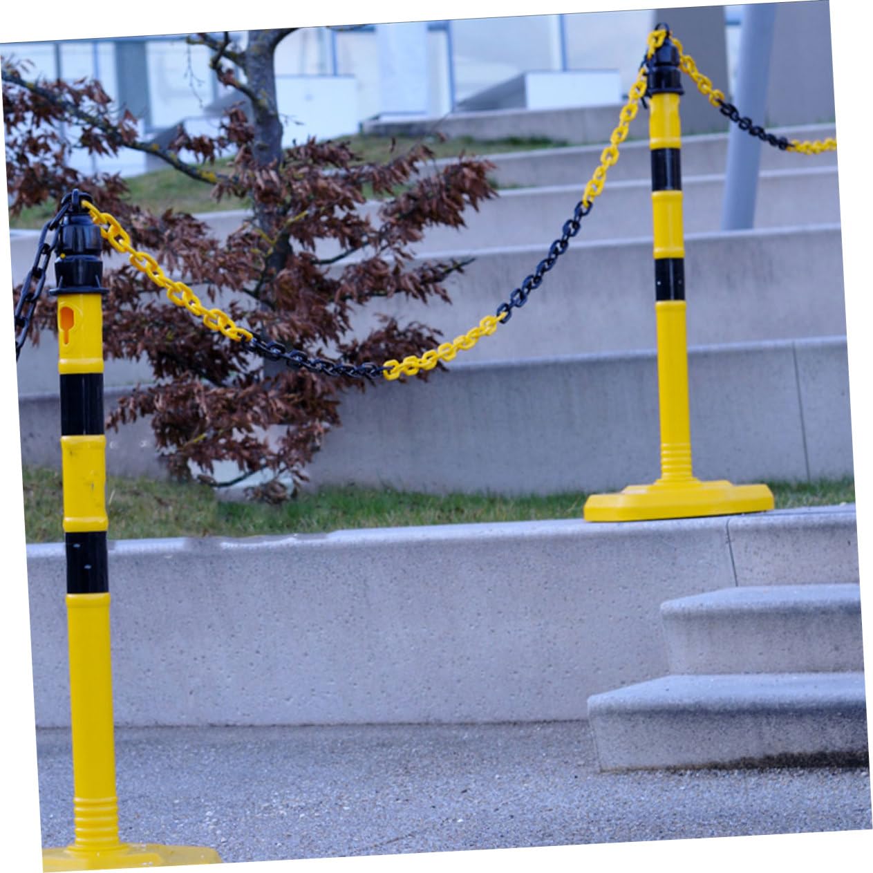 Gatuida 8piezas Cadena De Barrera De Seguridad Plástica Para Control De Tráfico y Gestión De Seguridad Para Conos De Señalización y Áreas De Estacionamiento